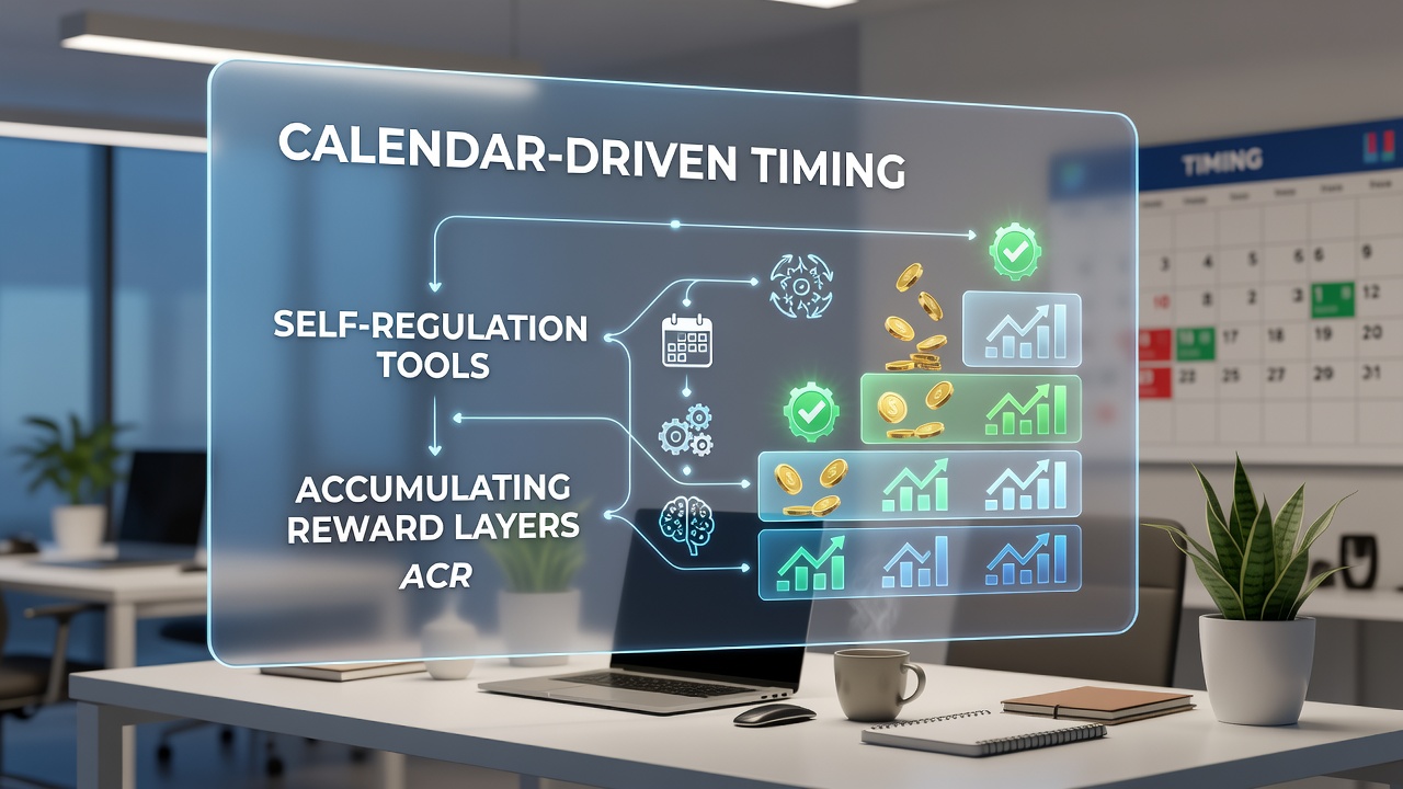 Visuele weergave van hoe timing en beloningen samenkomen in gemengde gokactiviteiten