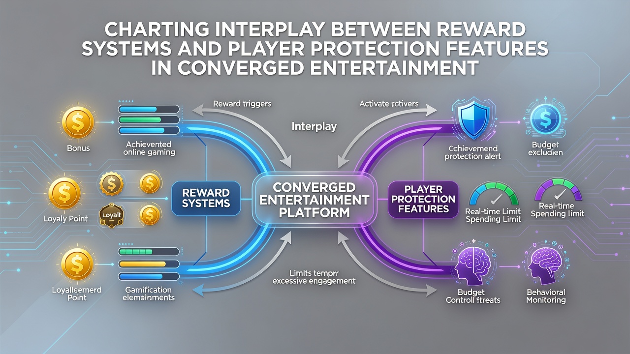 Diagram van integratie tussen beloningen en beschermingsmaatregelen in entertainmentplatforms