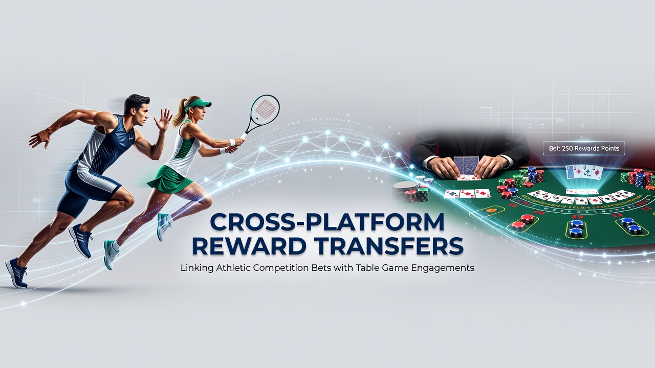 Illustratie van cross-platform beloningsoverschrijvingen tussen sportweddenschappen en tafelspelen