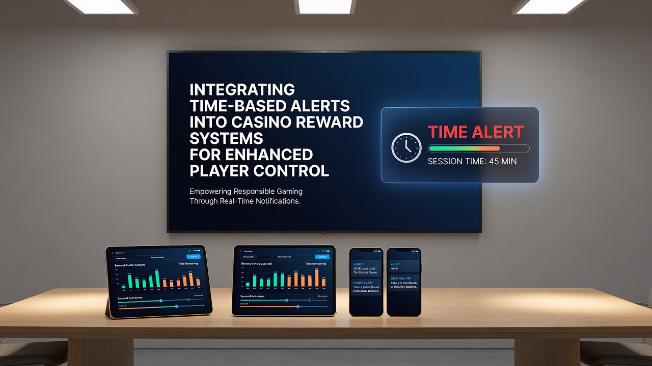 Tijdgebaseerde alerts in casino systemen tonen sessieduur en beloningsaanpassingen op een digitaal dashboard