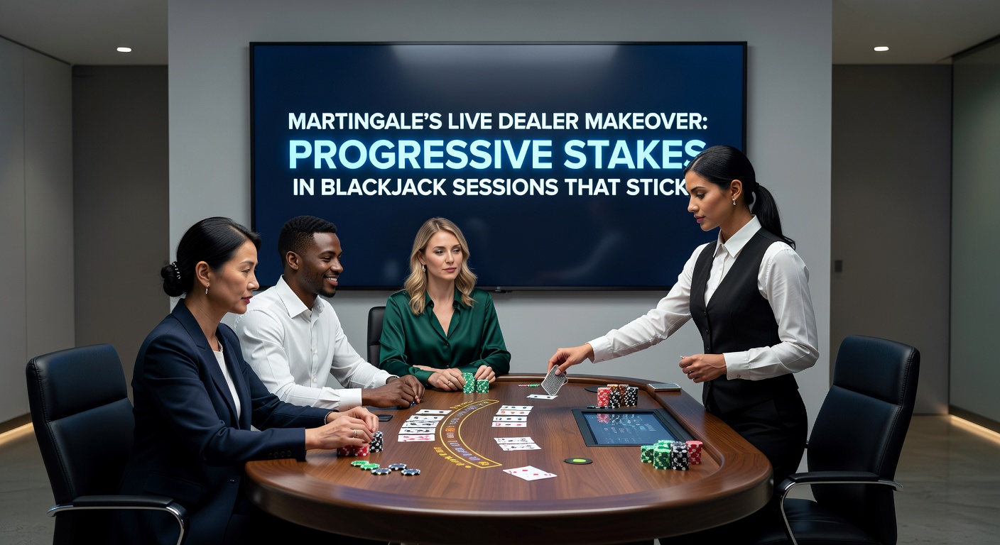 Grafiek met progressieve inzetcurves in live blackjack, toont sessieduur versus risico