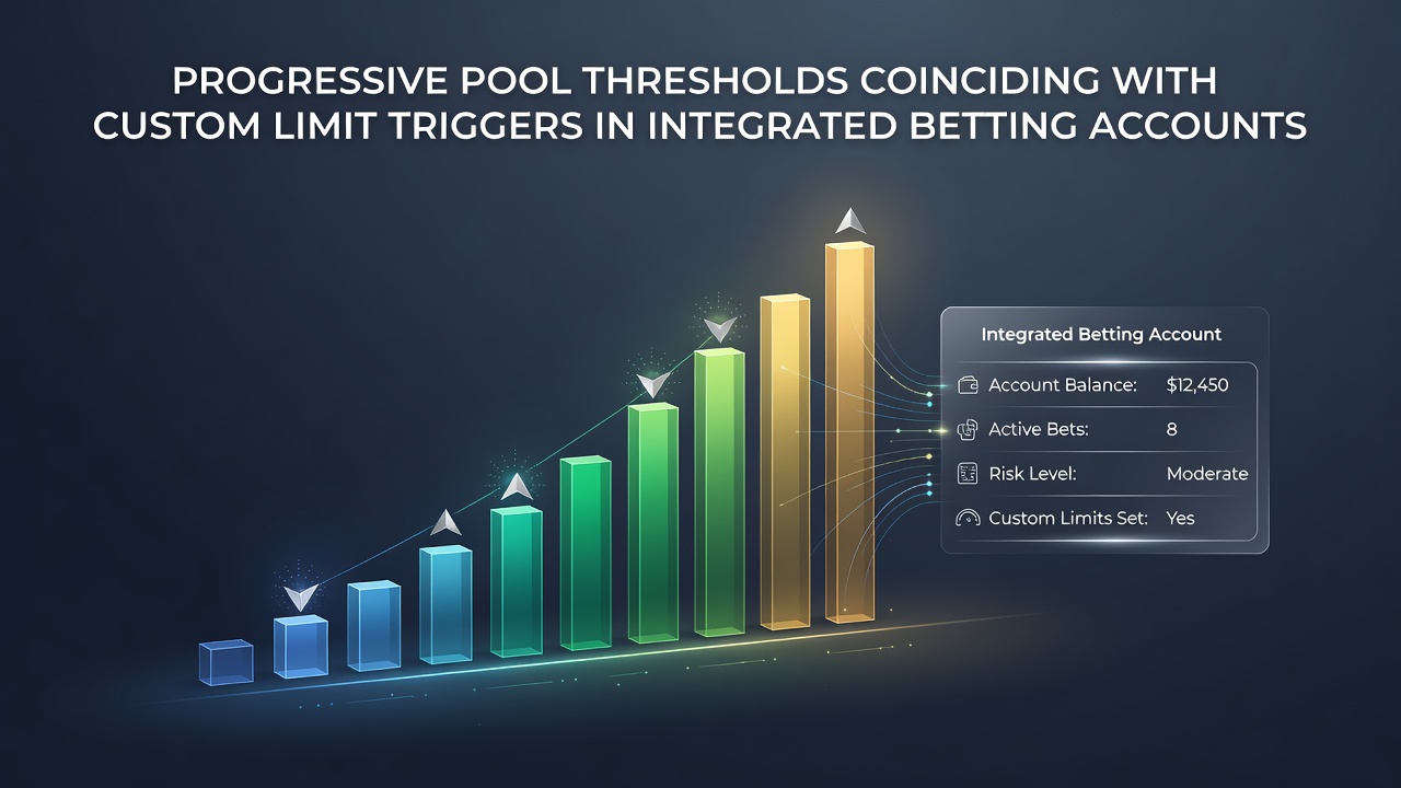 Geïntegreerde weddenschapsaccounts met progressieve pools en limiettriggers
