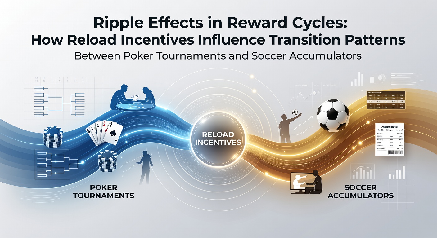 Rimpel-effecten zichtbaar in beloningscycli tussen poker en voetbalweddenschappen