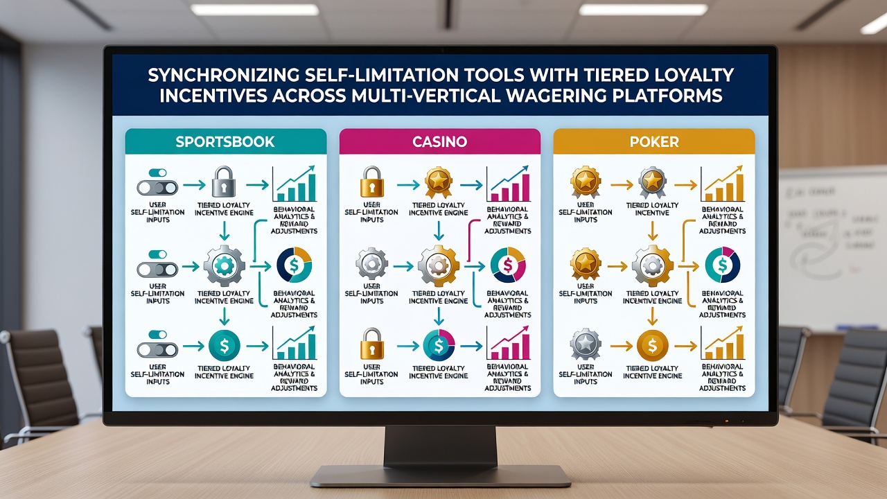 Diagram van hoe limietinstellingen en loyaliteitspunten samenwerken over platformverticals