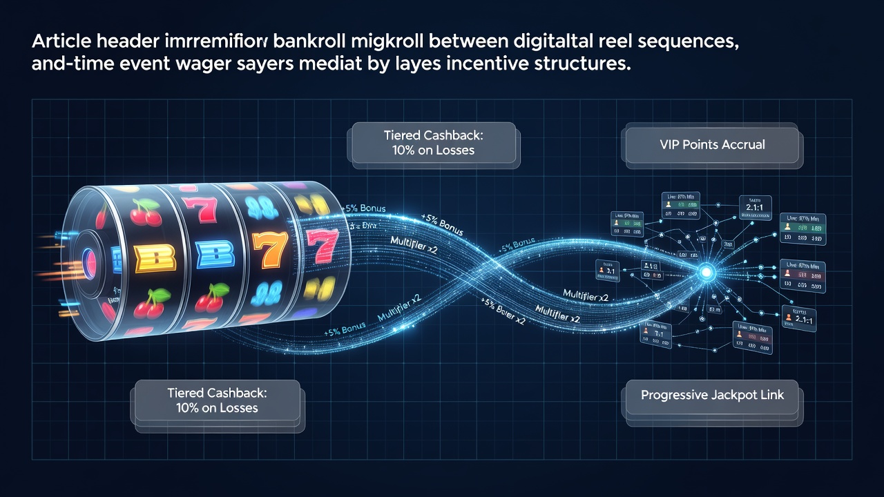 Visualisatie van bankroll-stromen tussen slotsequenties en live evenementenweddenschappen