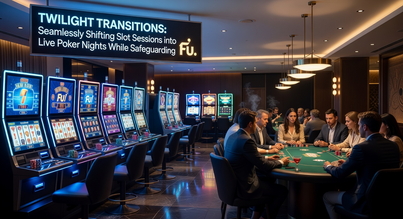 Grafiek met bankroll-curves die slots-sessies verbinden met live poker winsten, inclusief risicobalken